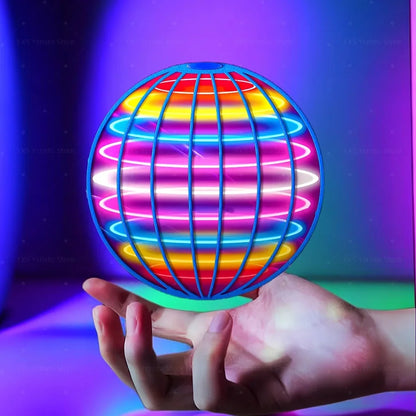 Levitating Induction Flying Ball, Glow Gyro for Fingertip Play, Sports & Outdoor Training Ball