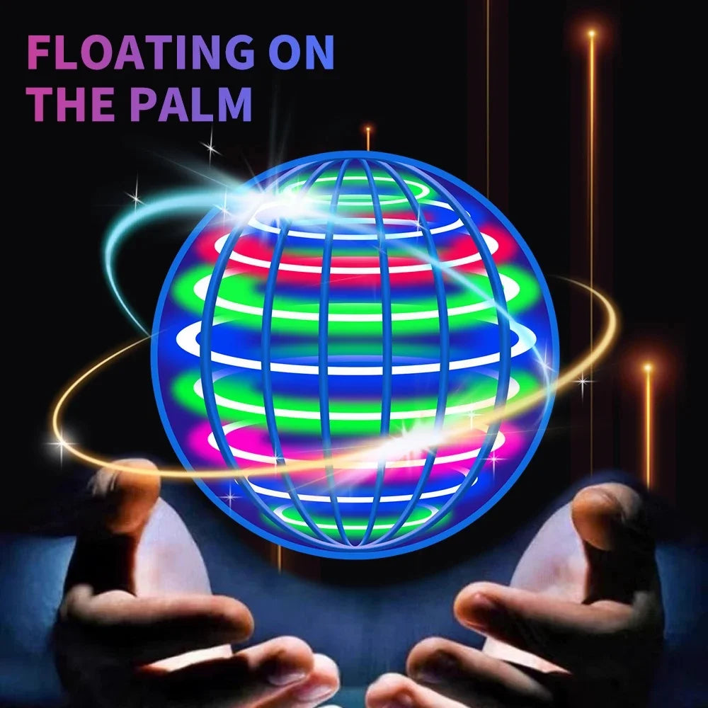 Levitating Induction Flying Ball, Glow Gyro for Fingertip Play, Sports & Outdoor Training Ball